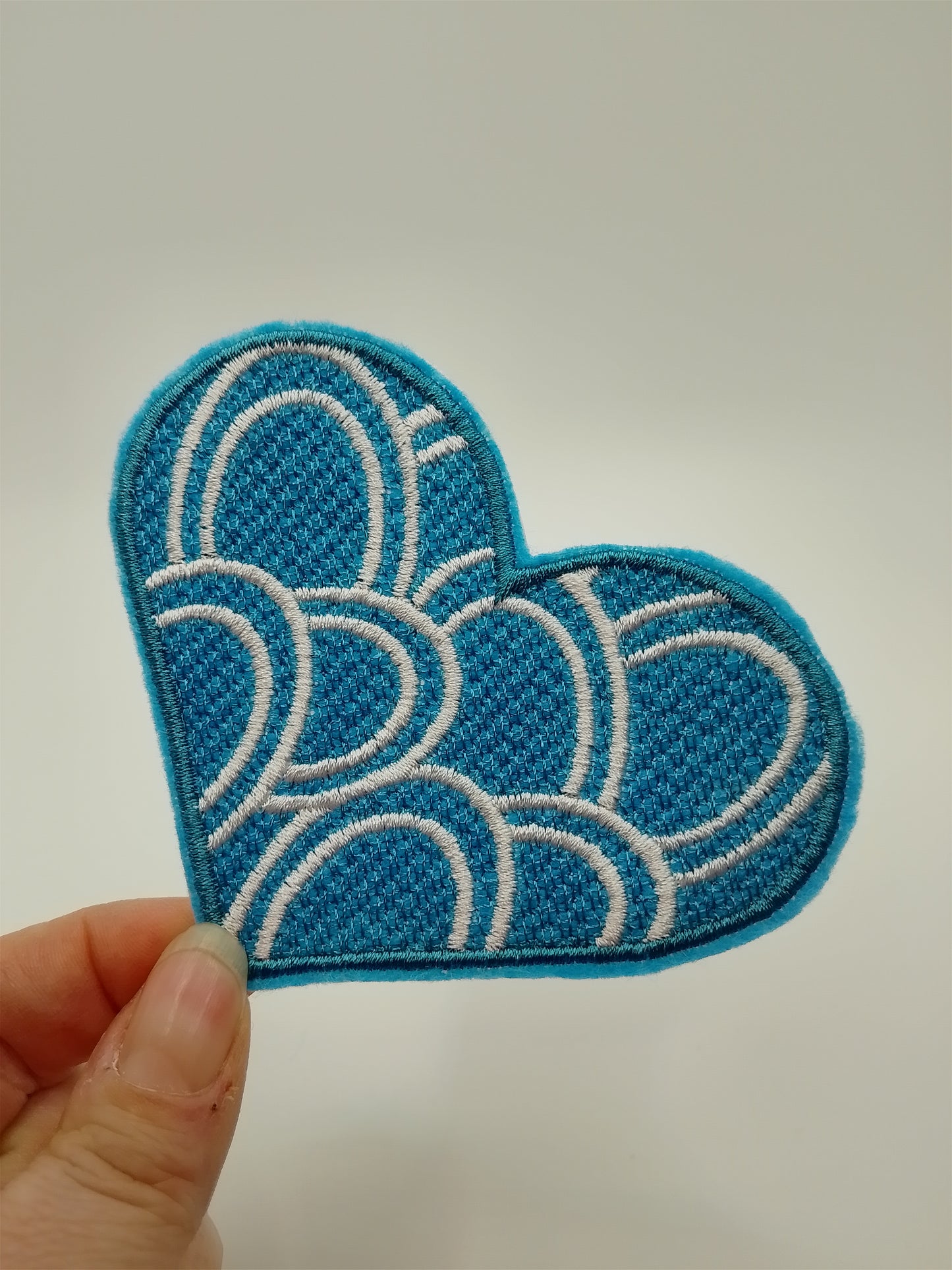 Patch - Herz groß - Türkis