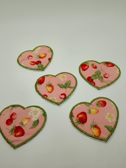 Scrappy Patch - Herz - Erdbeere